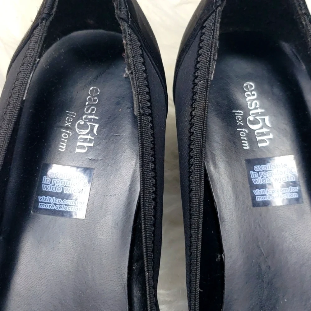 East5th East 5th Sasha Wedge Pumps Flex Form Black Size 10M - Picture 3 of 7